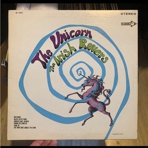 The Irish Rovers. Vinyl Record album lp.•The Unicorn. Vintage 1960s music